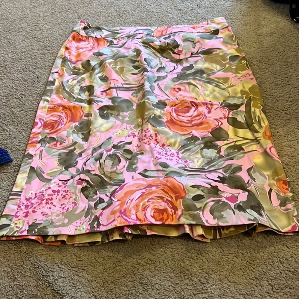 Sunny Leigh floral pencil skirt 10